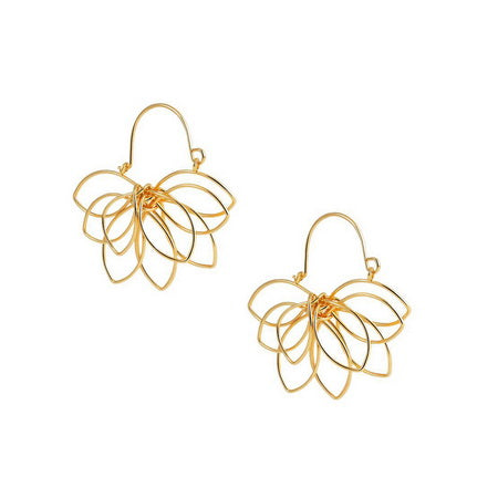 Open Flower Earring GOLD