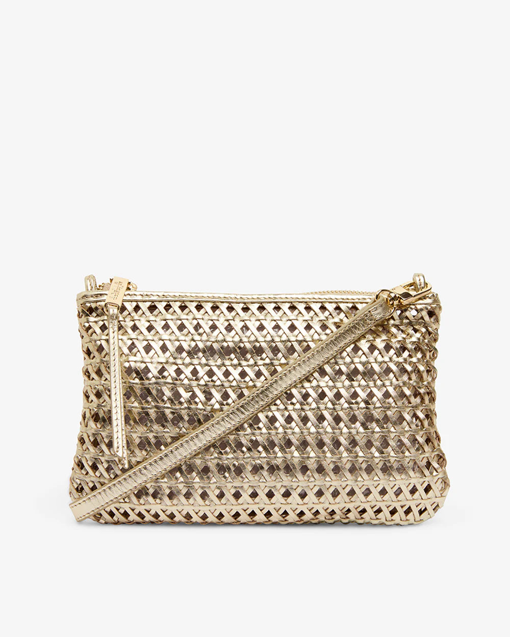 ARLINGTON MILNE Molly Crossbody Bag GOLD WEAVE