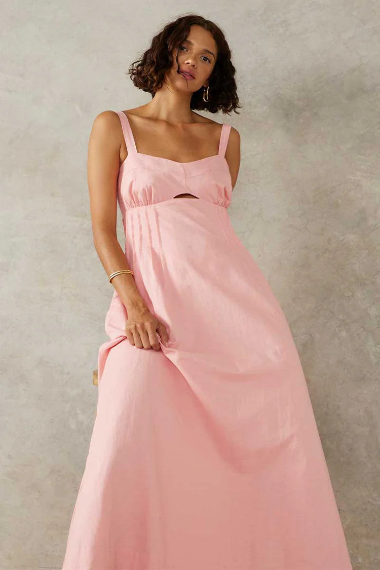 MON RENN Sunlight Midi Dress BLUSH PINK