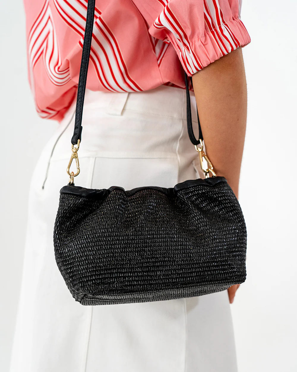 ELMS + KING Monty Crossbody BLACK WEAVE