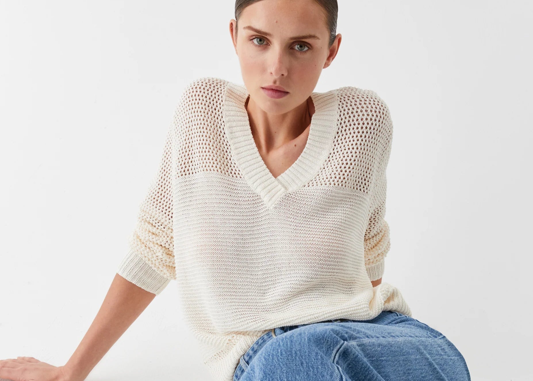 MORRISON Emme Knit Pullover MILK