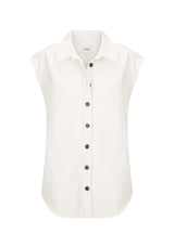 MORRISON Theo Denim Vest WHITE