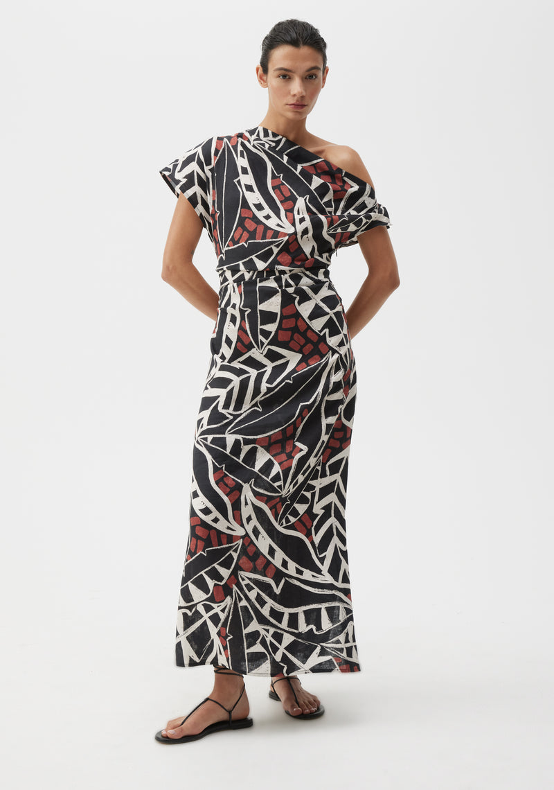 MORRISON Malia Linen Dress PRINT