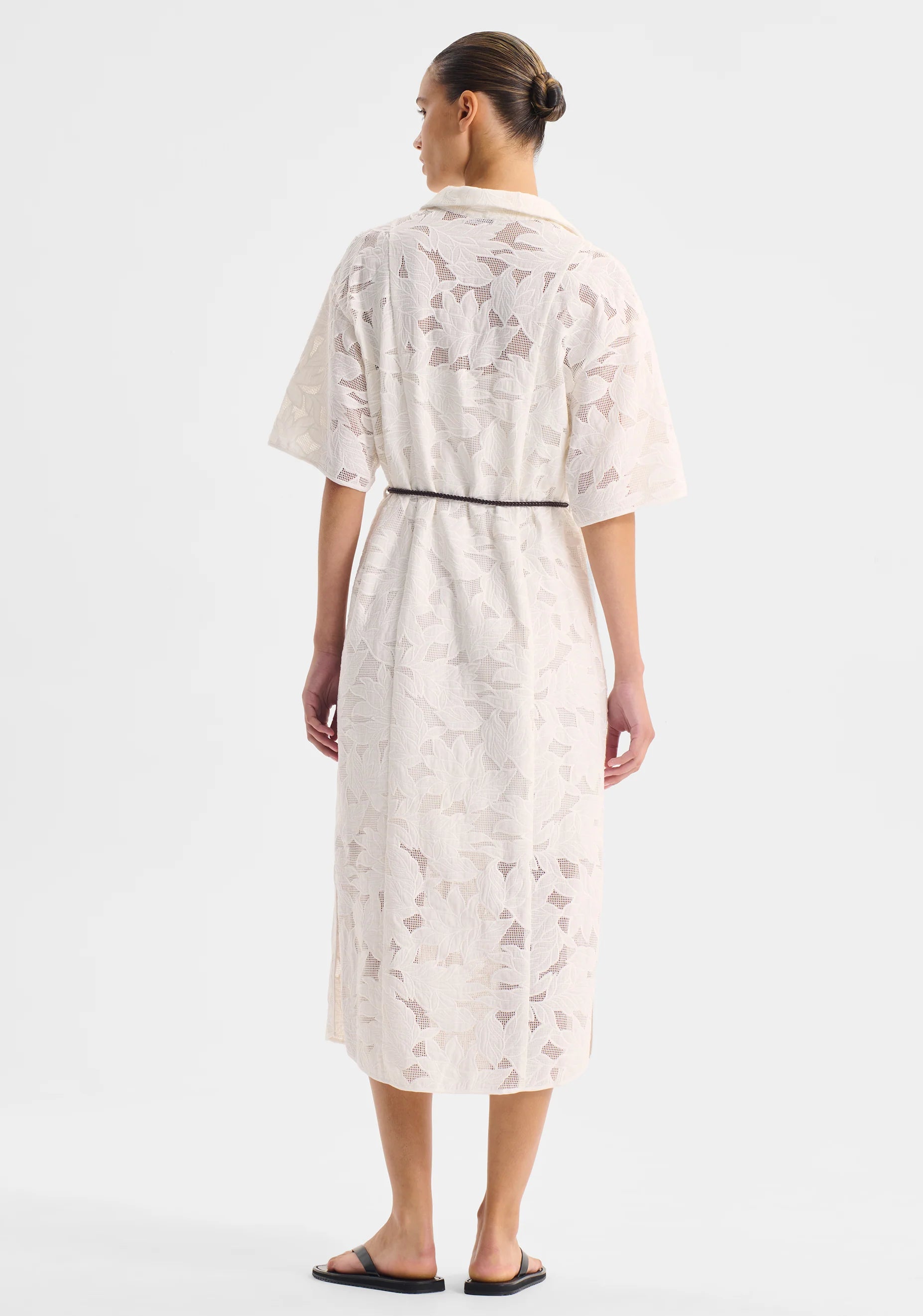 MORRISON Marnie Anglaise Shirt Dress WHITE