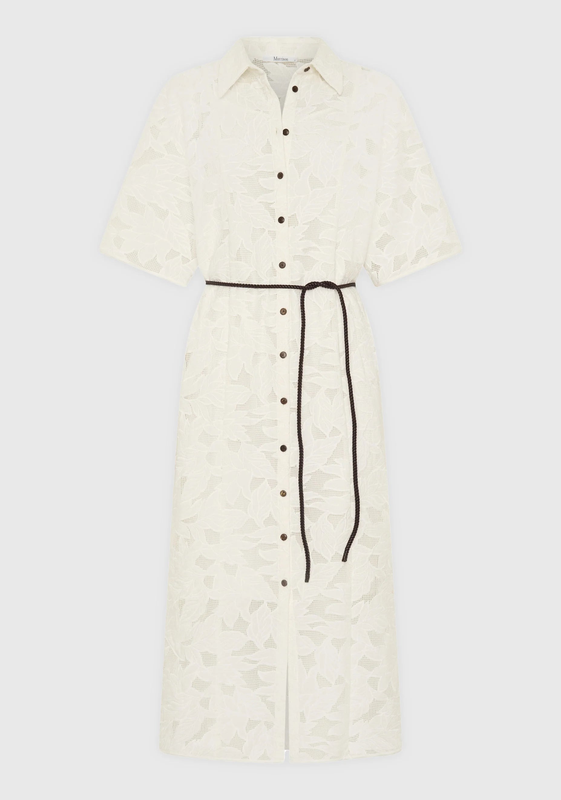 MORRISON Marnie Anglaise Shirt Dress WHITE