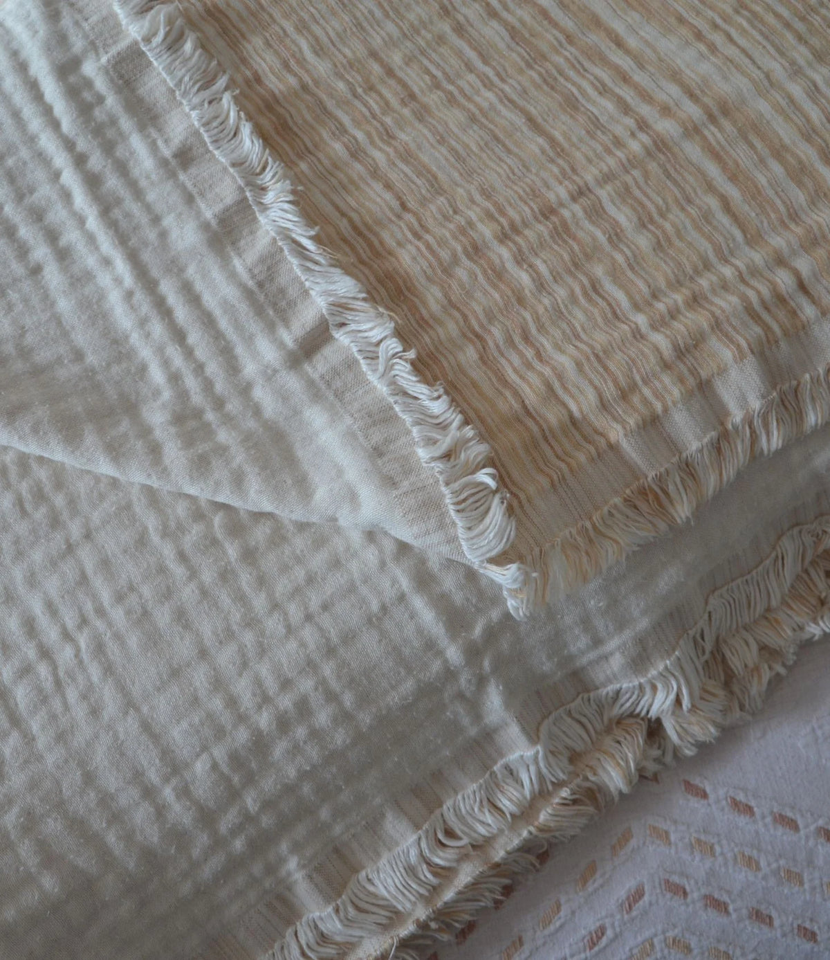 PATARA Organic Muslin Cotton Blanket HONEY