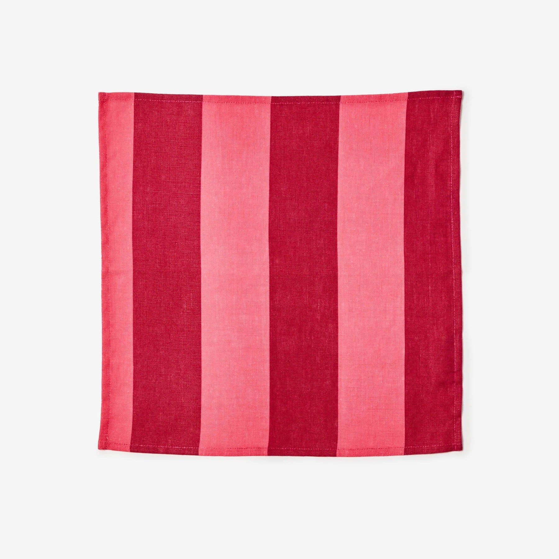 BONNIE & NEIL Napkins Set 4 BIG STRIPE CERISE