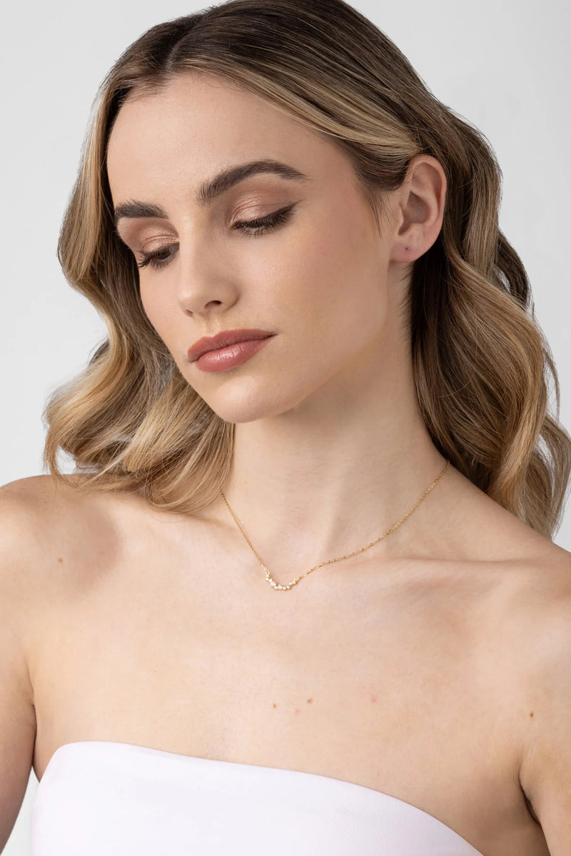 LIBERTE Nico Necklace GOLD CLEAR