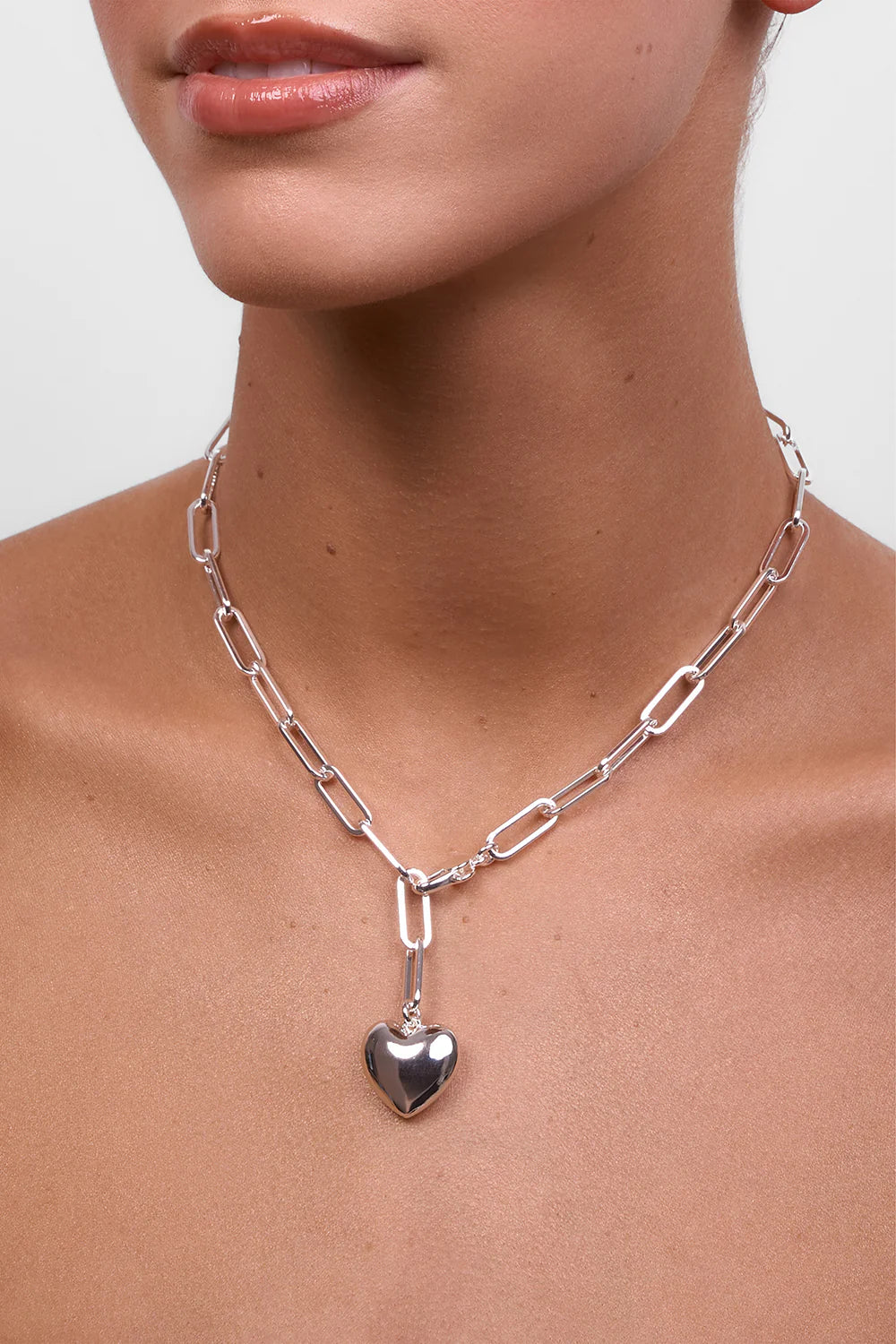 LIBERTE Lotte Heart Necklace SILVER