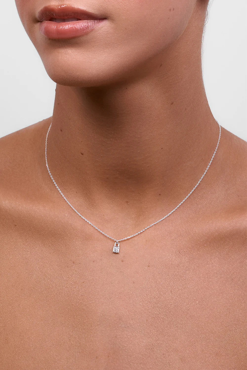 LIBERTE Penny Locket Necklace SILVER