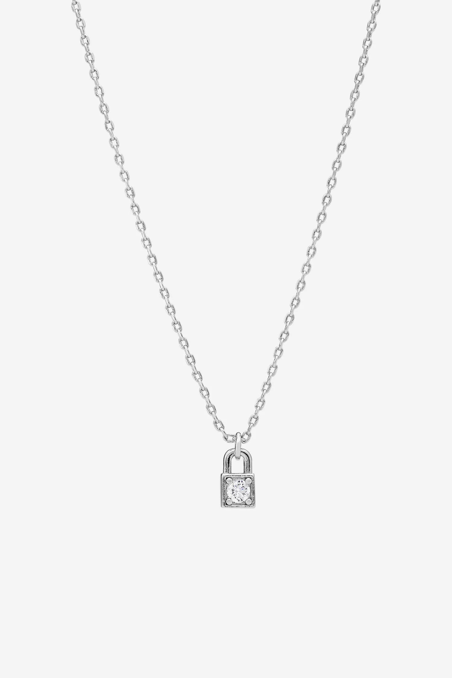 LIBERTE Penny Locket Necklace SILVER