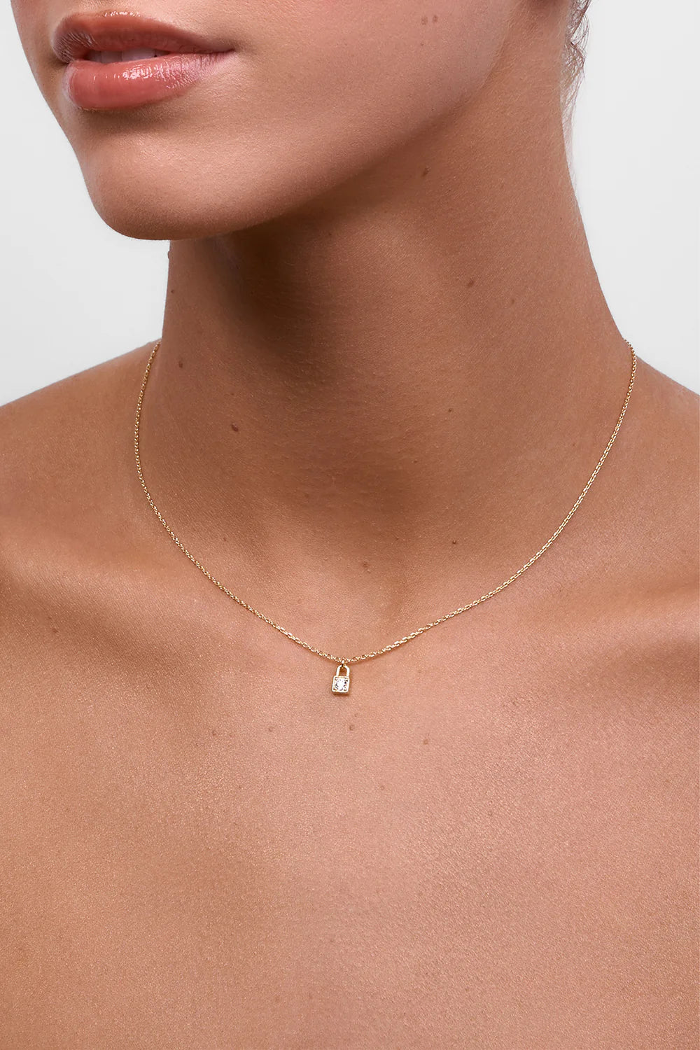 LIBERTE Penny Locket Necklace GOLD