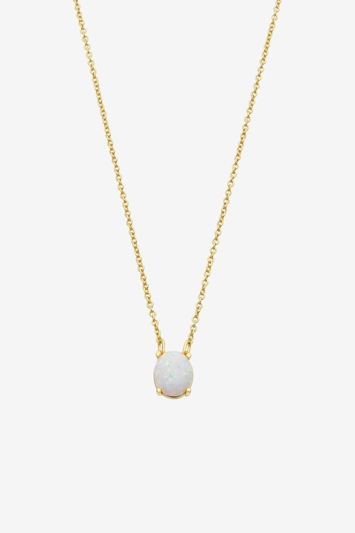 LIBERTE Emery Gold Opal Necklace GOLD