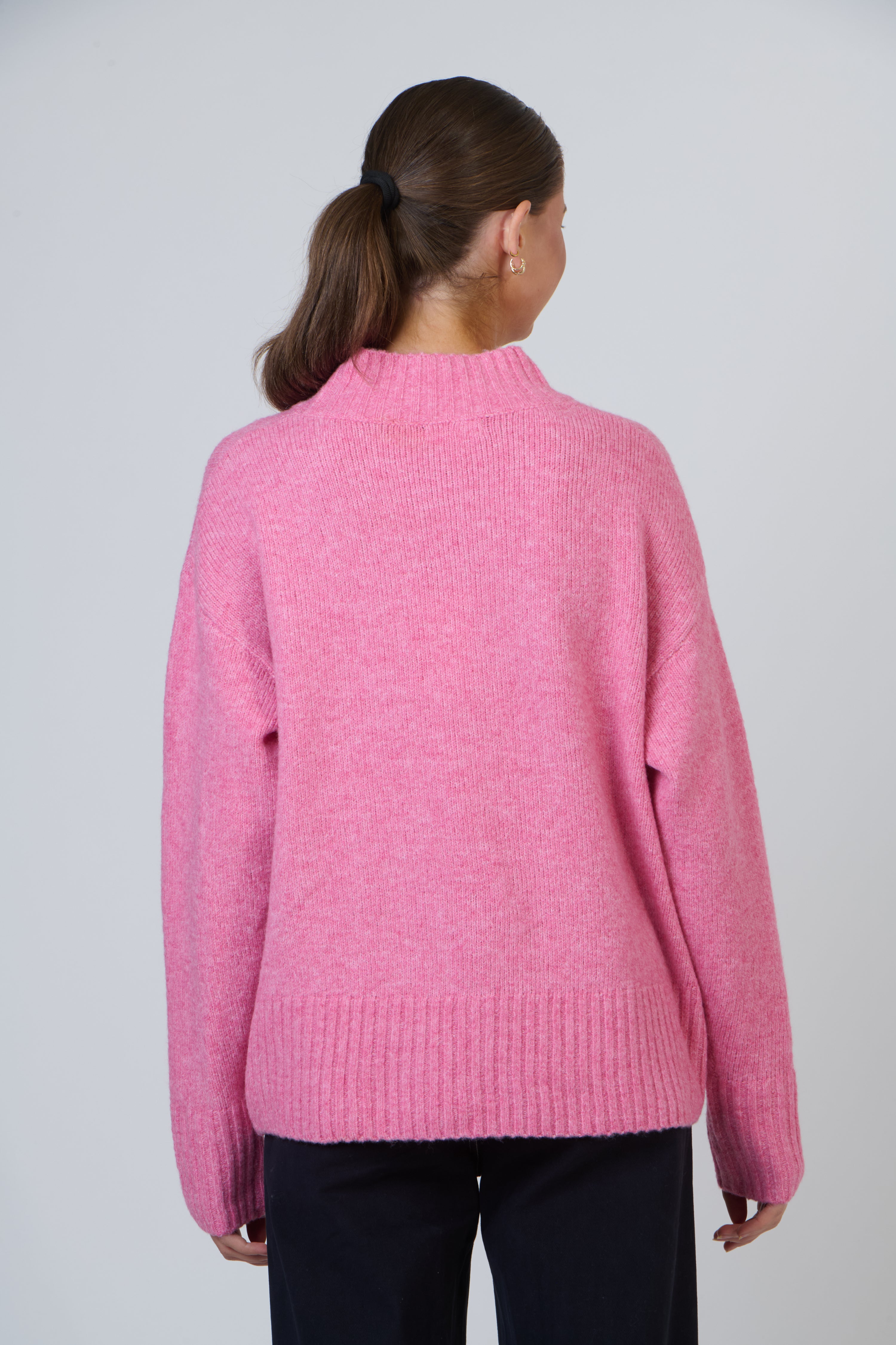 NAMASTAI Round Neck Jumper CANDY PINK
