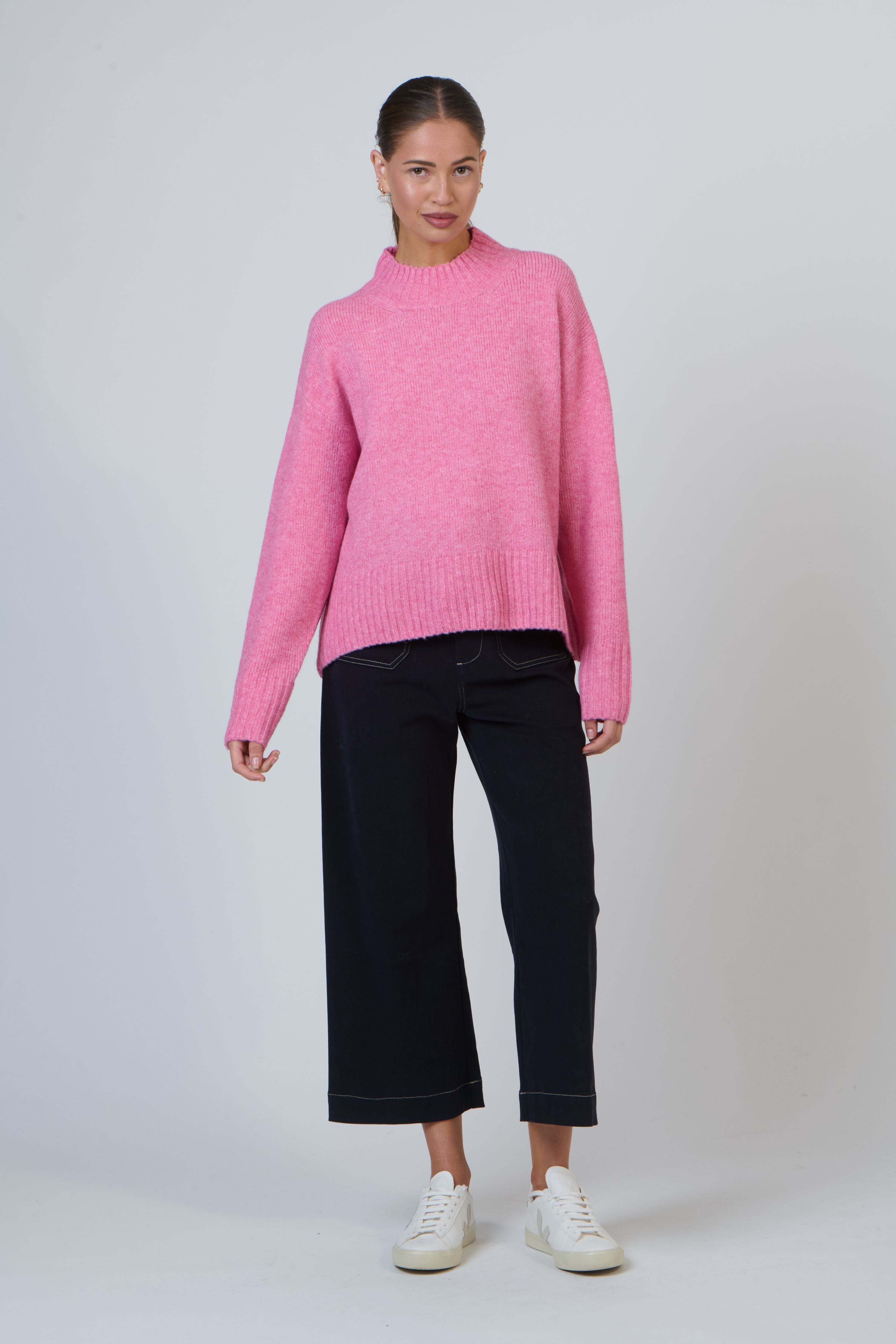 NAMASTAI Round Neck Jumper CANDY PINK