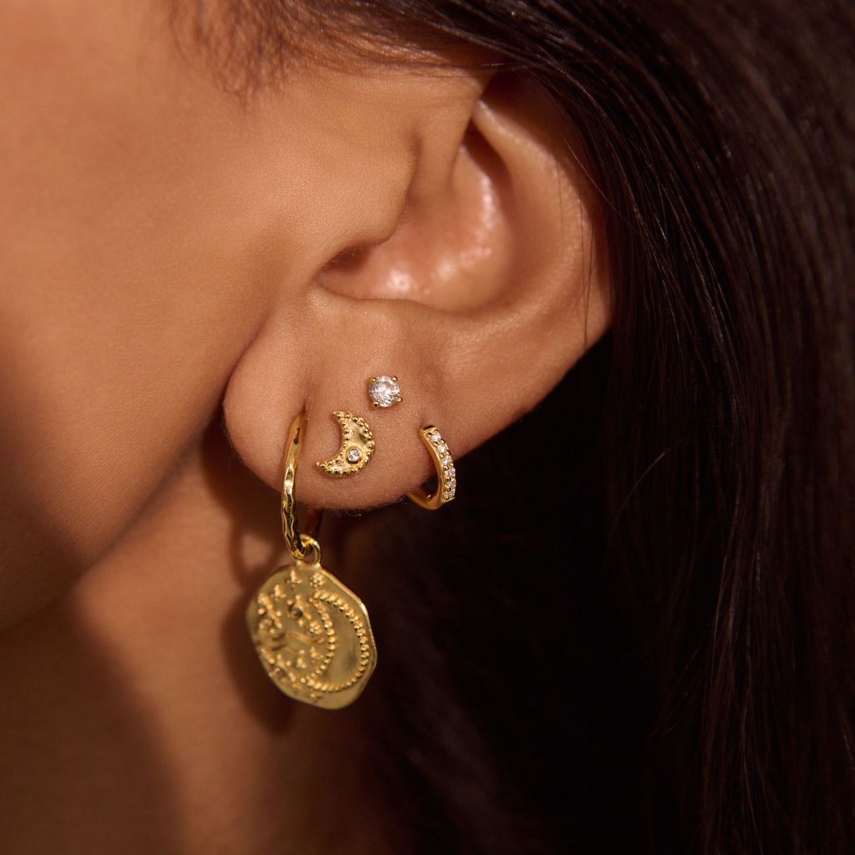 MURKANI Night Sky Studs GOLD