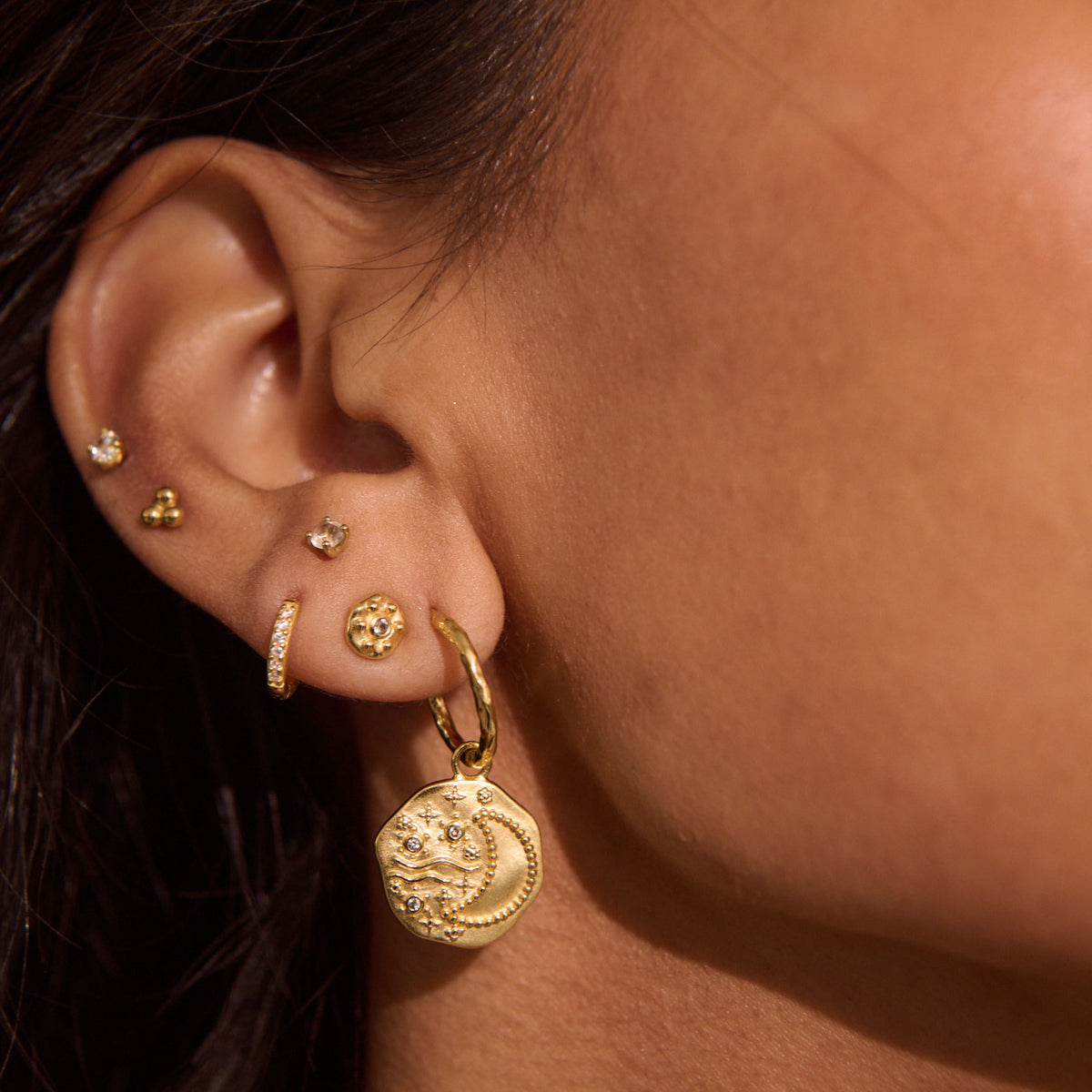 MURKANI Night Sky Studs GOLD