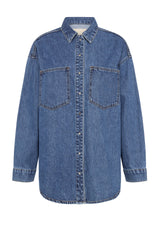 NL Organic Denim Overshirt VINTAGE BLUE