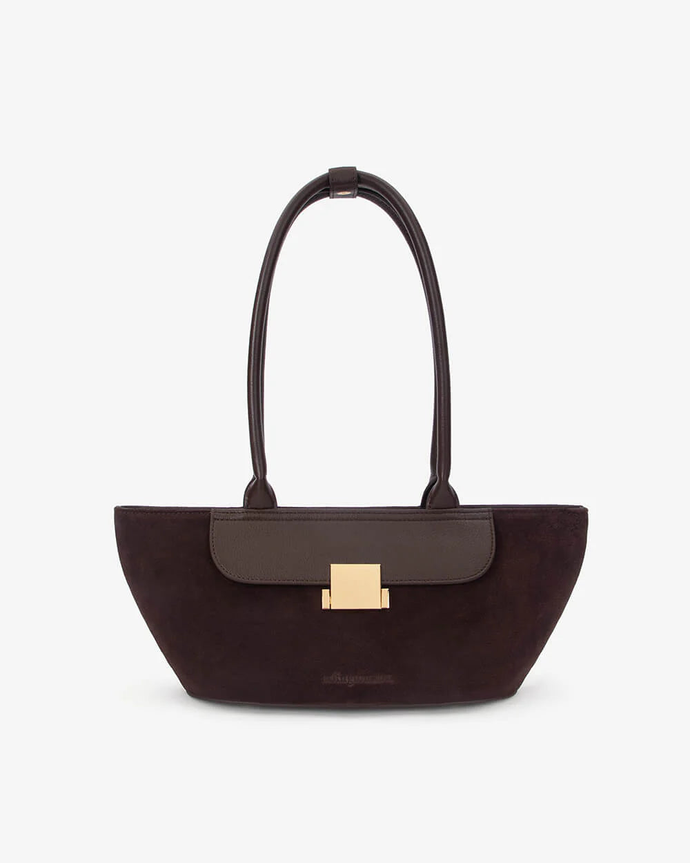 ARLINGTON MILNE Nova Shoulder Bag CHOC PEBBLE