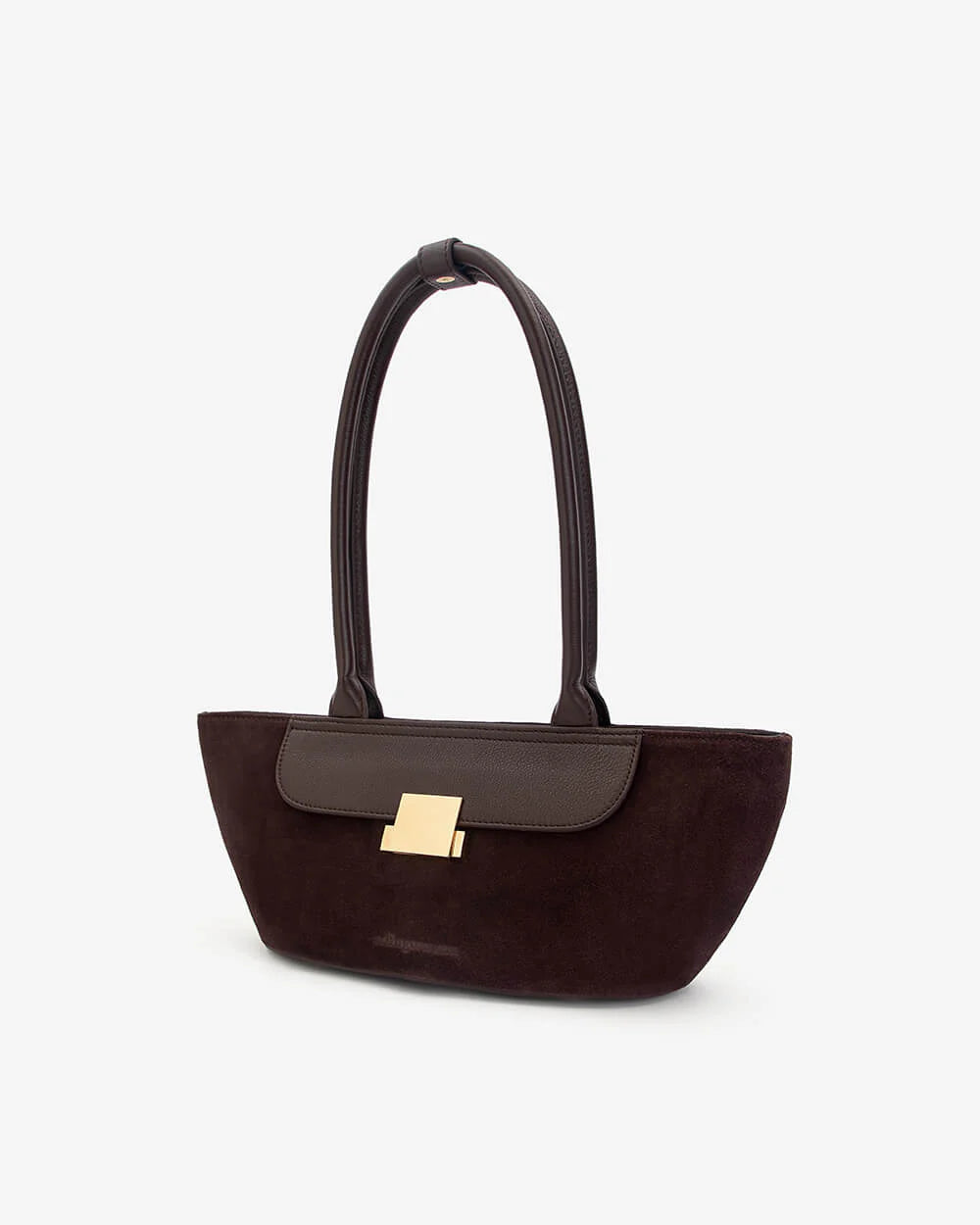 ARLINGTON MILNE Nova Shoulder Bag CHOC PEBBLE