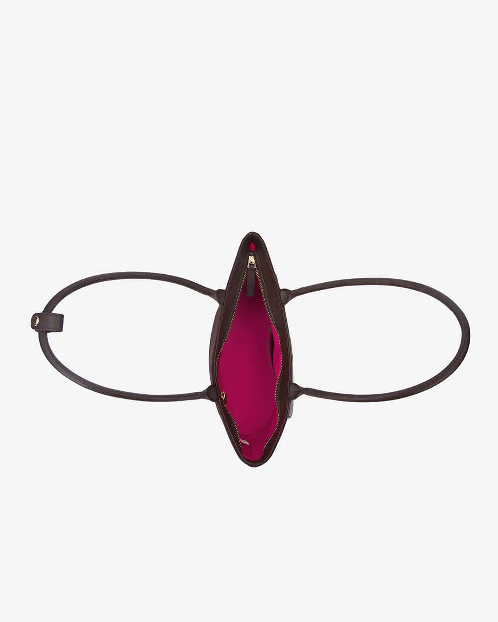 ARLINGTON MILNE Nova Shoulder Bag CHOC PEBBLE