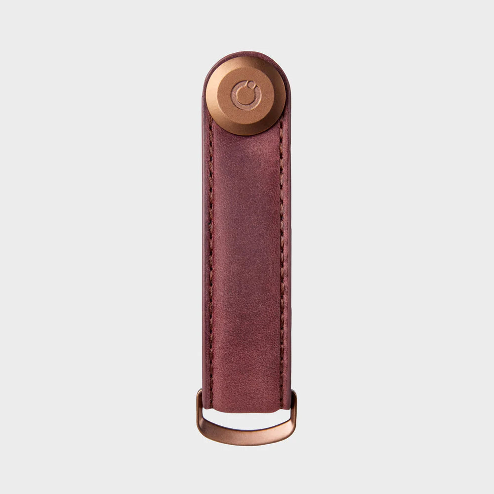 ORBITKEY Leather Key Organiser MULLED WINE