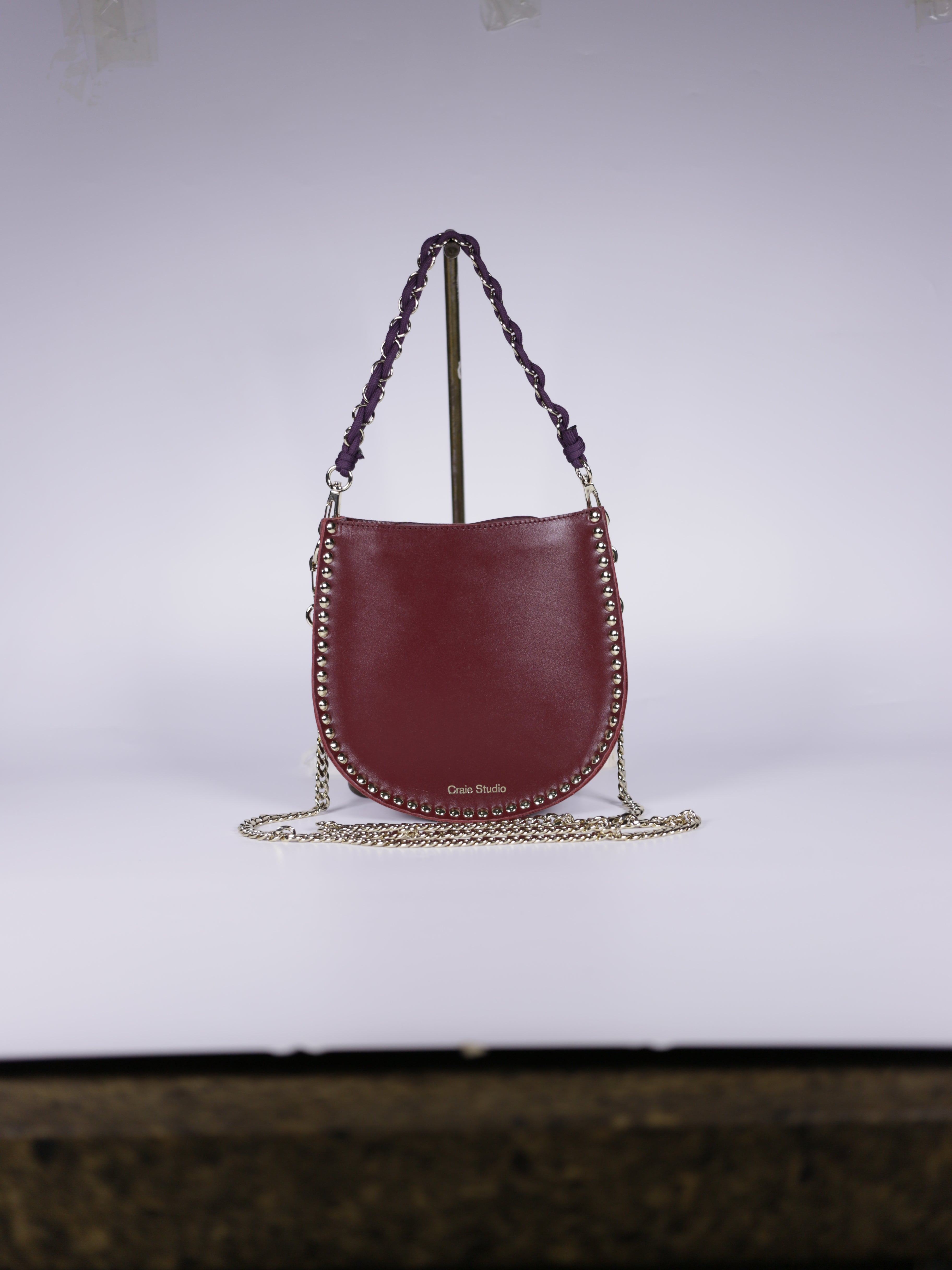 CRAIE STUDIO Oro Clou Bag CHERRY
