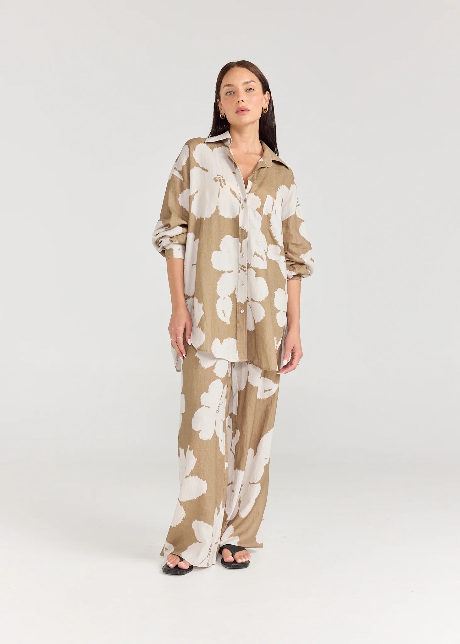 PIPPA RIDLEY Brooklyn Shirt OLIVE BLOOM