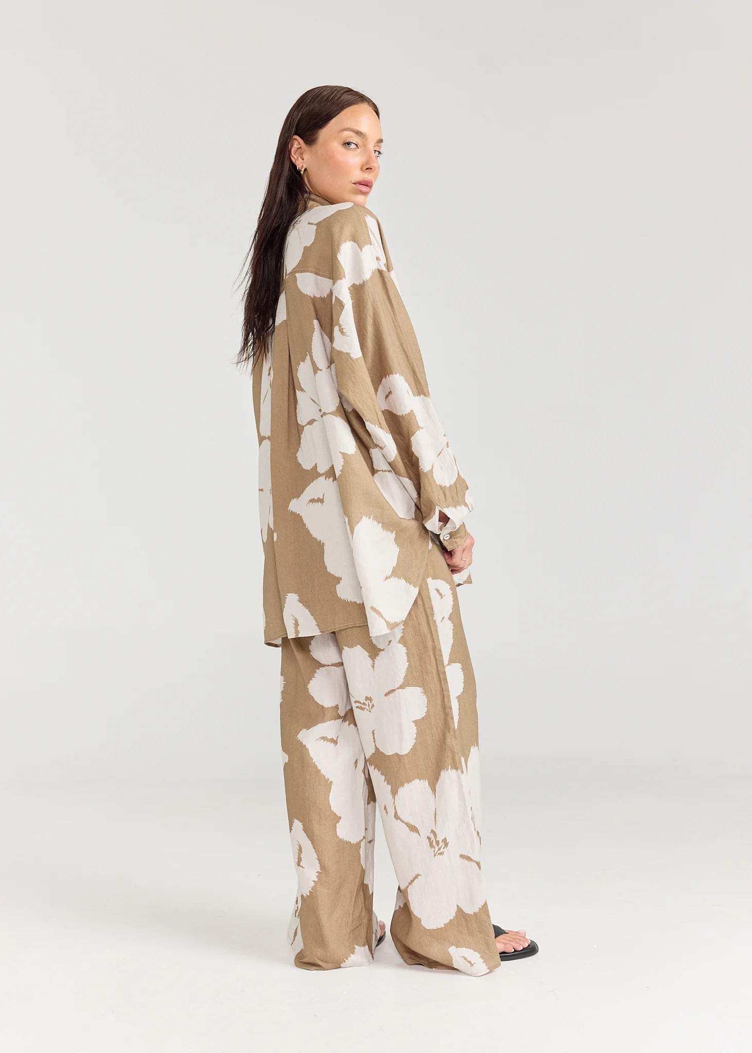 PIPPA RIDLEY Brooklyn Shirt OLIVE BLOOM