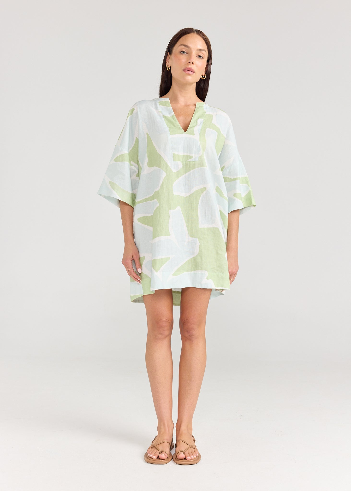 PIPPA RIDLEY Summer Tunic ALOE IVY