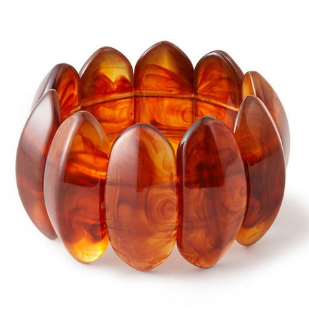Stretch Resin Bangle AMBER