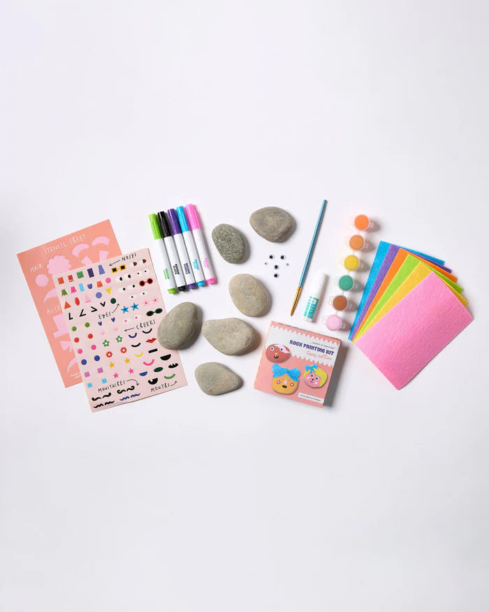 JOS Kids Rock Painting Kit - Cool Faces