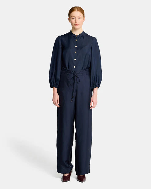 ARLINGTON MILNE Rosa Wide Leg Pant NAVY