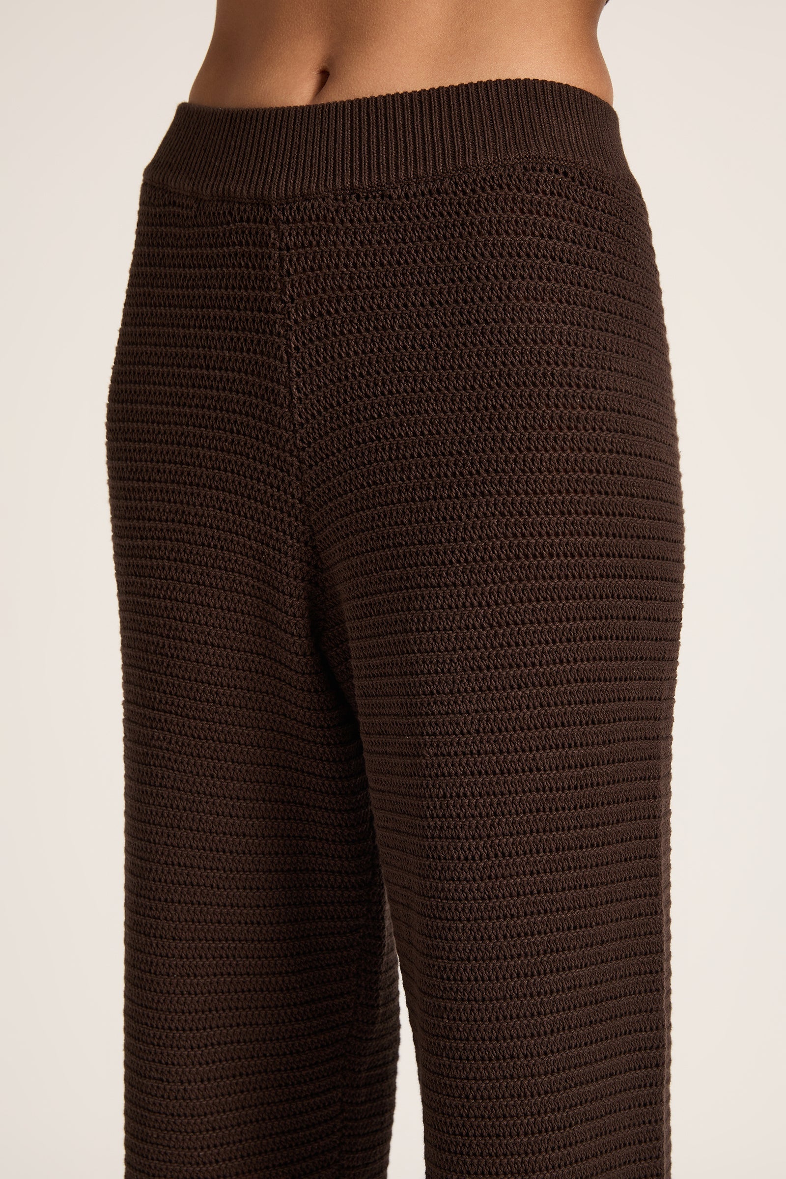 NL Willow Crochet Pant ESPRESSO