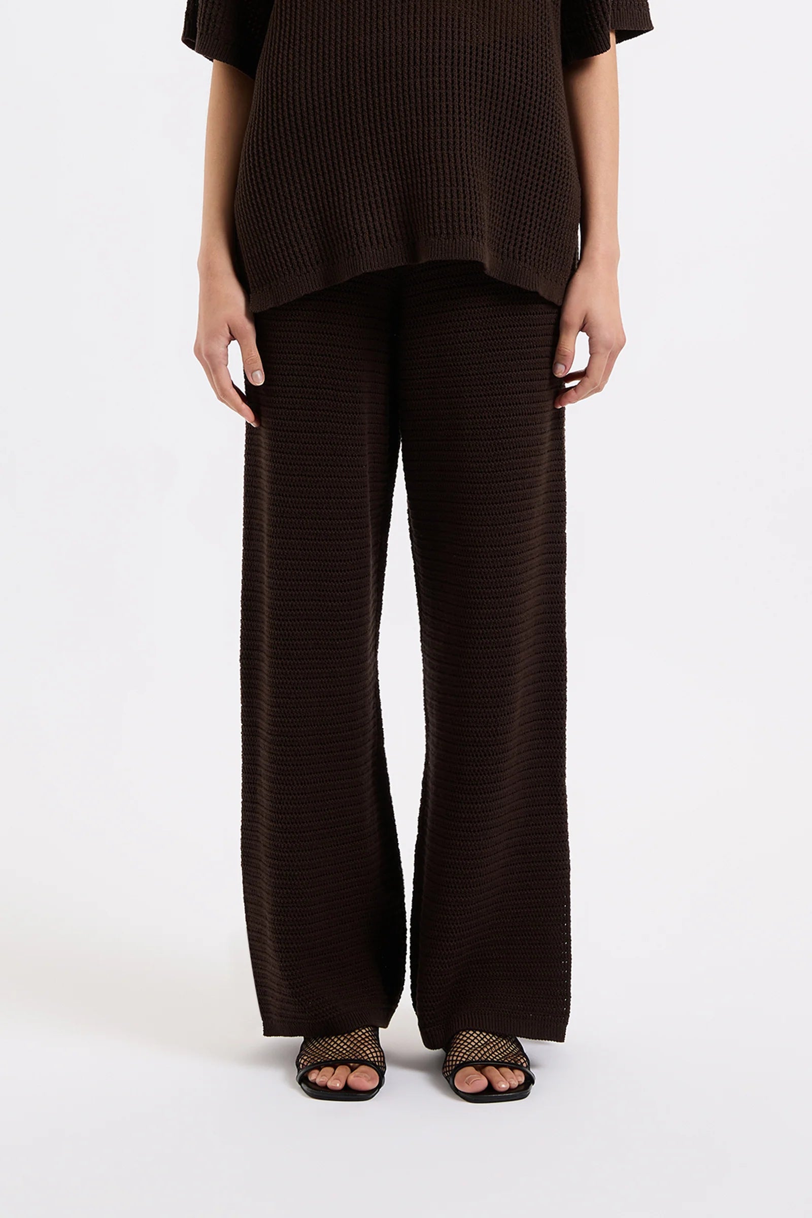 NL Willow Crochet Pant ESPRESSO