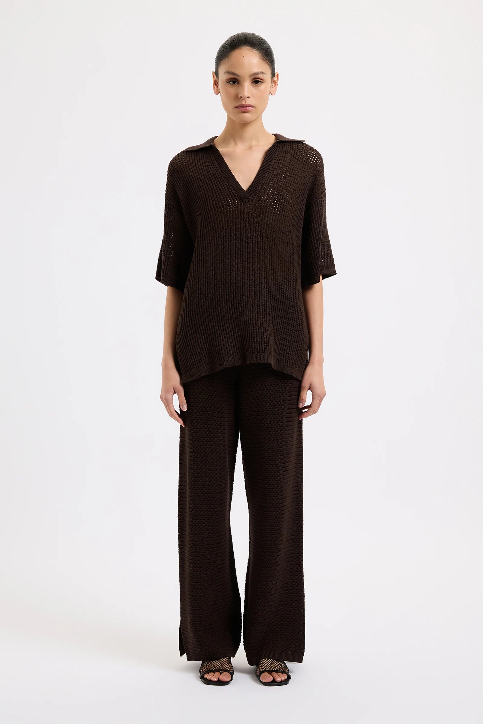 NL Willow Crochet Pant ESPRESSO