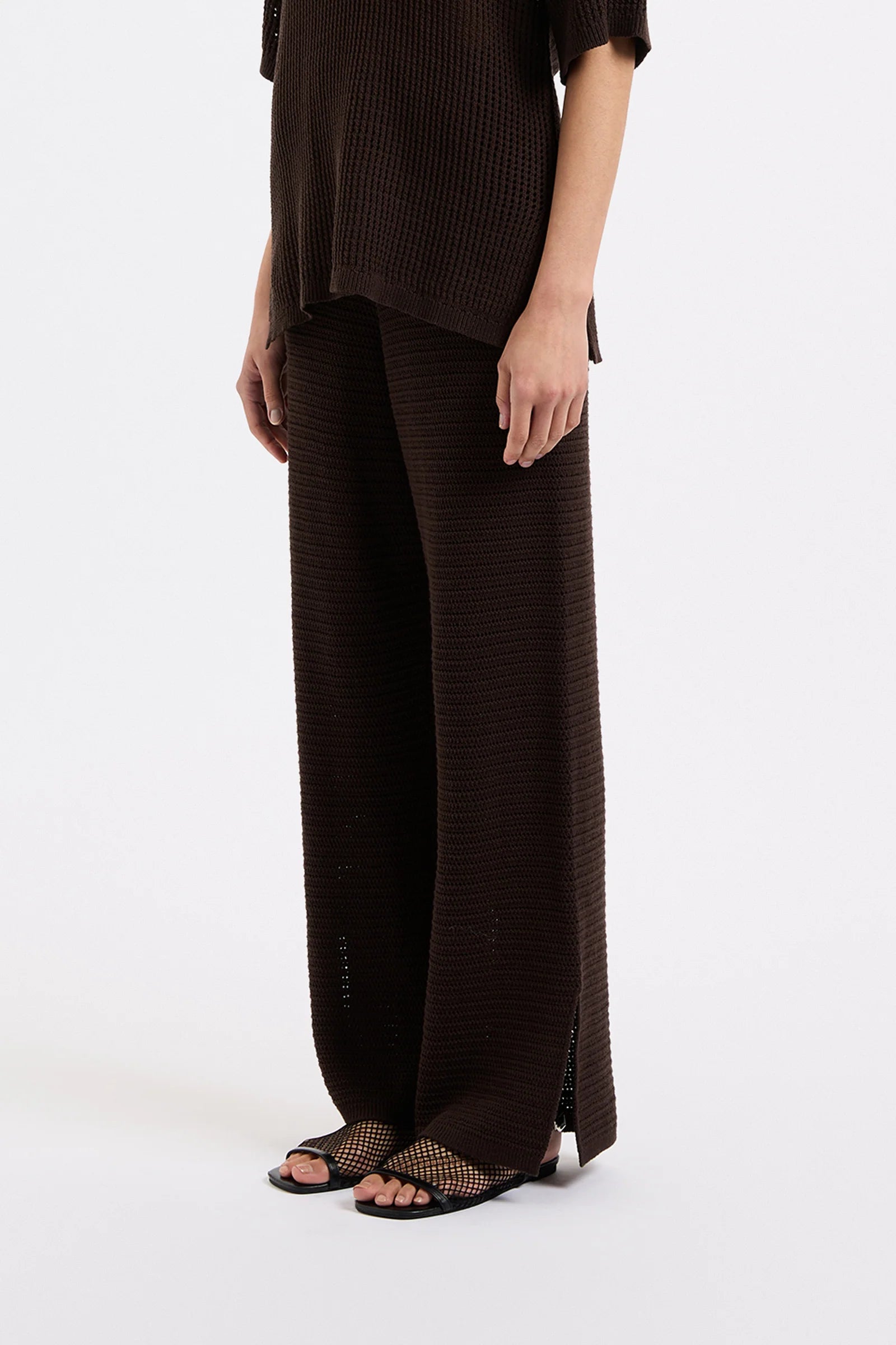 NL Willow Crochet Pant ESPRESSO