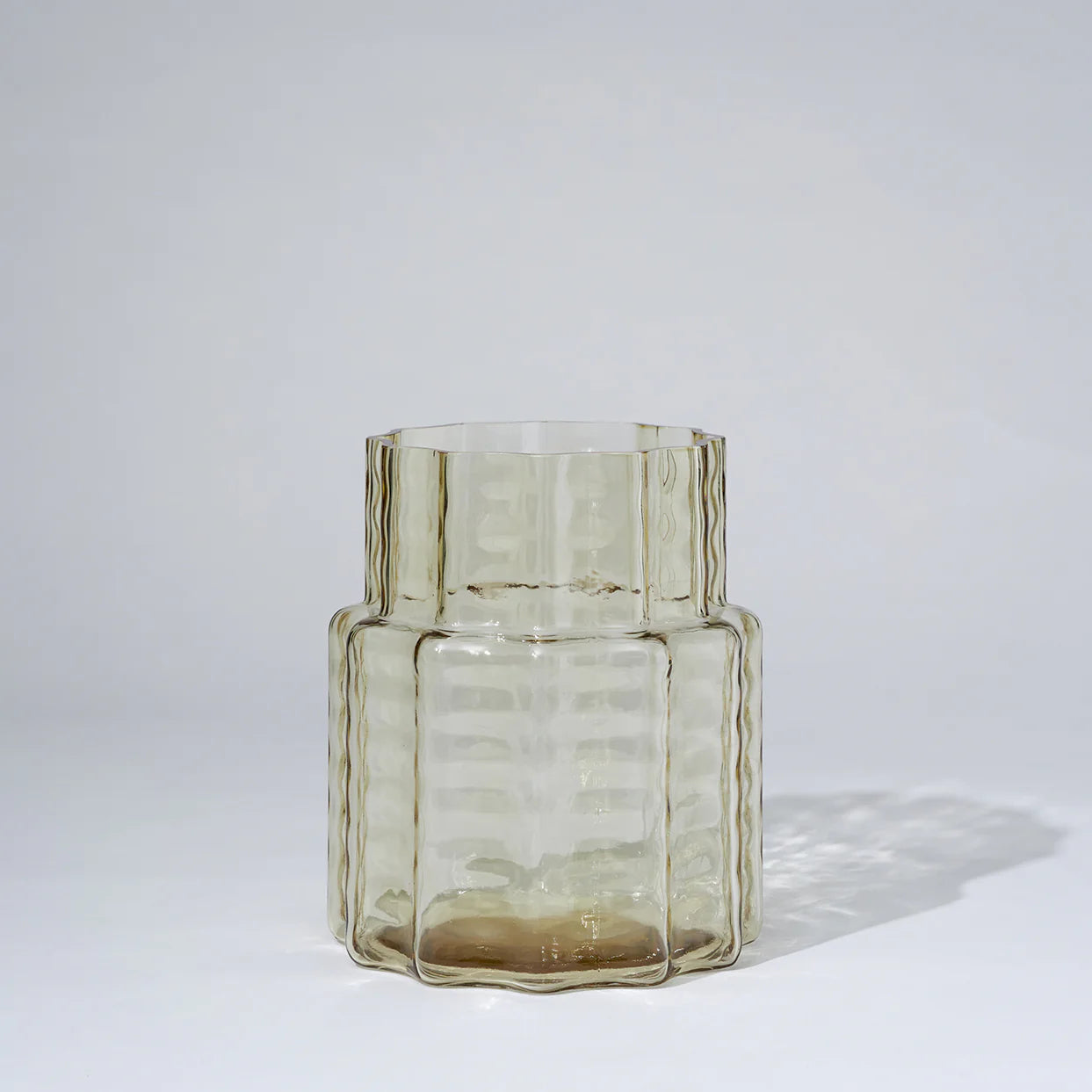 MARMOSET FOUND Squat Glass Vase Honey
