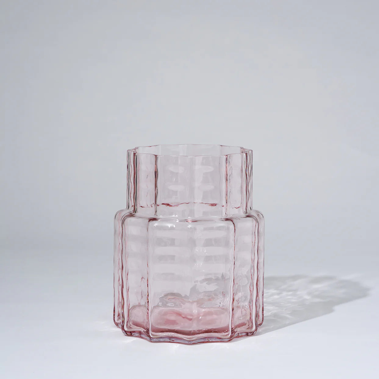 MARMOSET Found Squat Glass Vase Pink