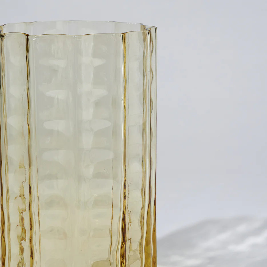 MARMOSET FOUND Jelly Glass Vase Honey MEDIUM