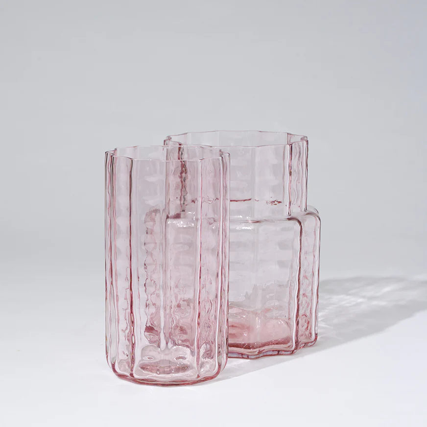 MARMOSET FOUND Jelly Glass Vase Pink MEDIUM