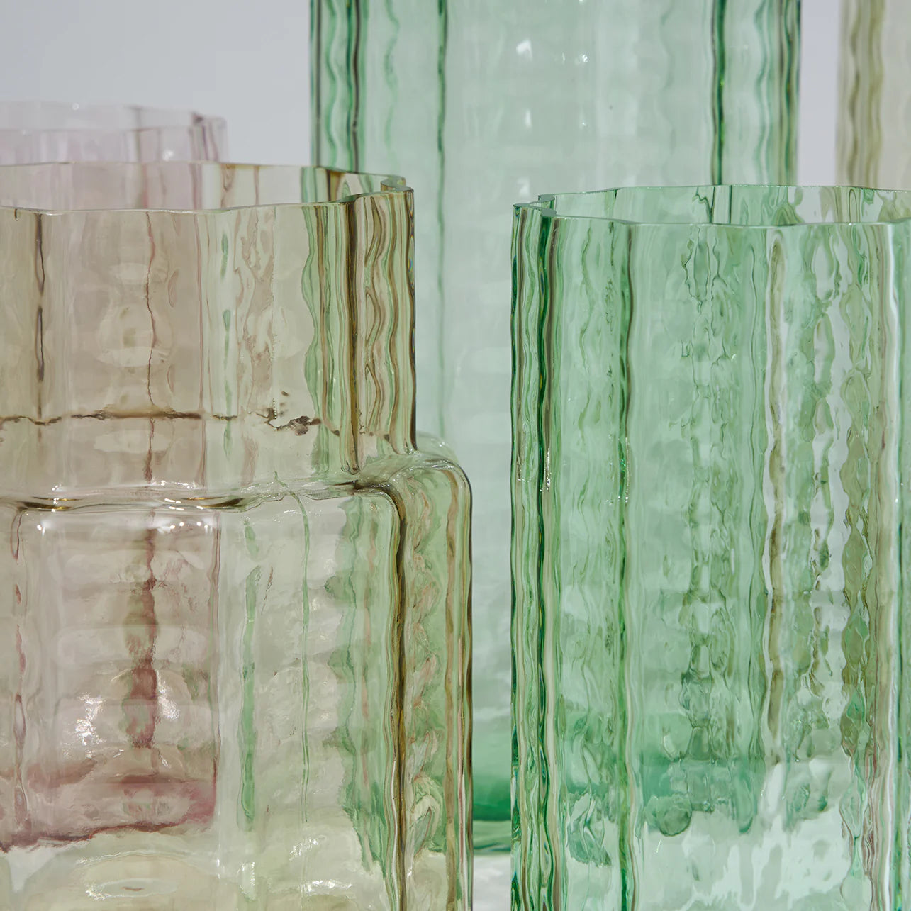 MARMOSET FOUND Squat Glass Vase Honey