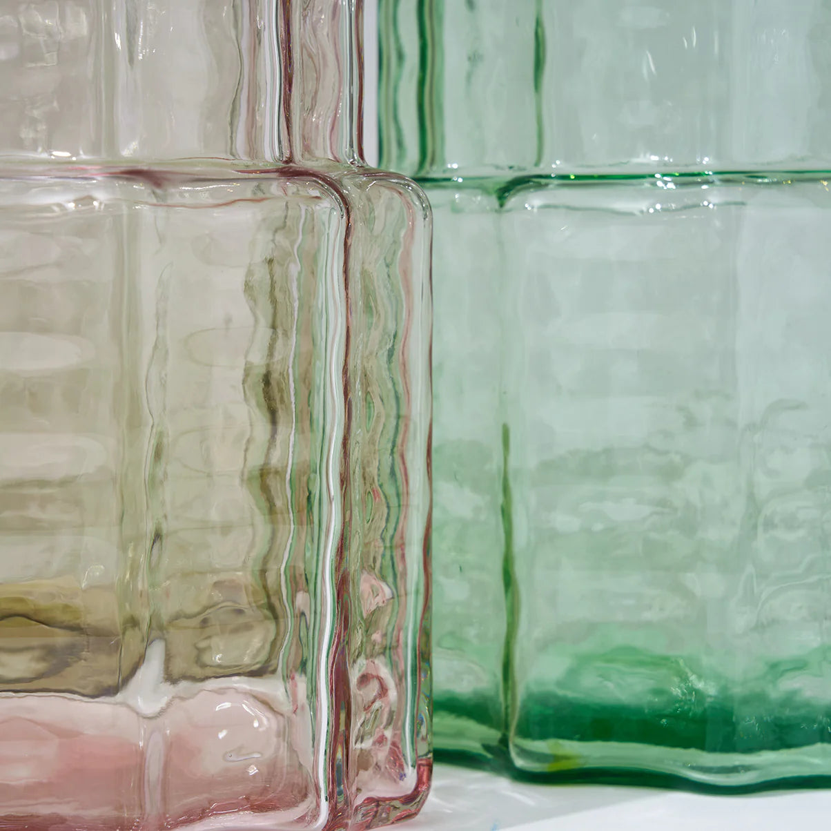 MARMOSET Found Squat Glass Vase Pink