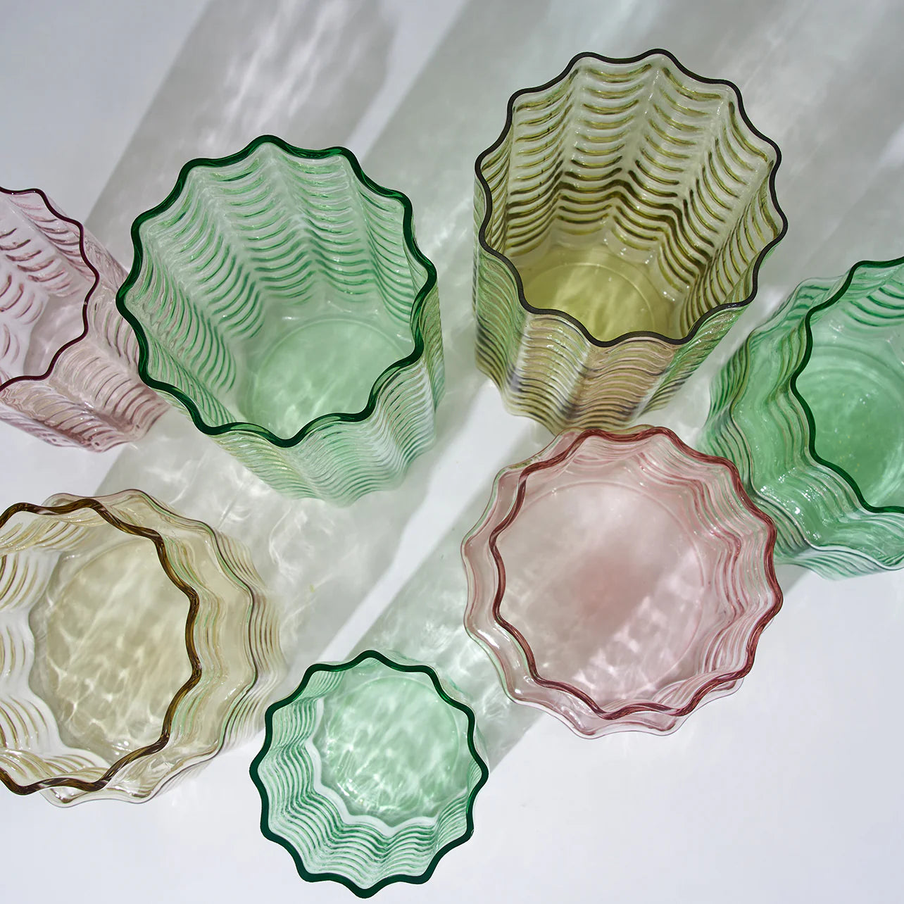 MARMOSET FOUND Jelly Glass Vase Green MEDIUM