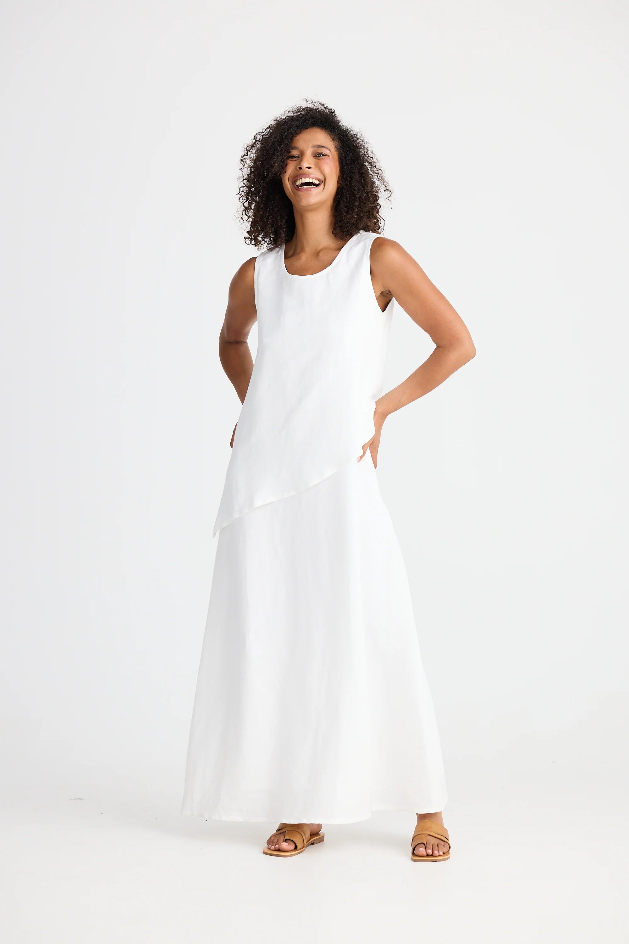 SHANTY Grace Dress WHITE