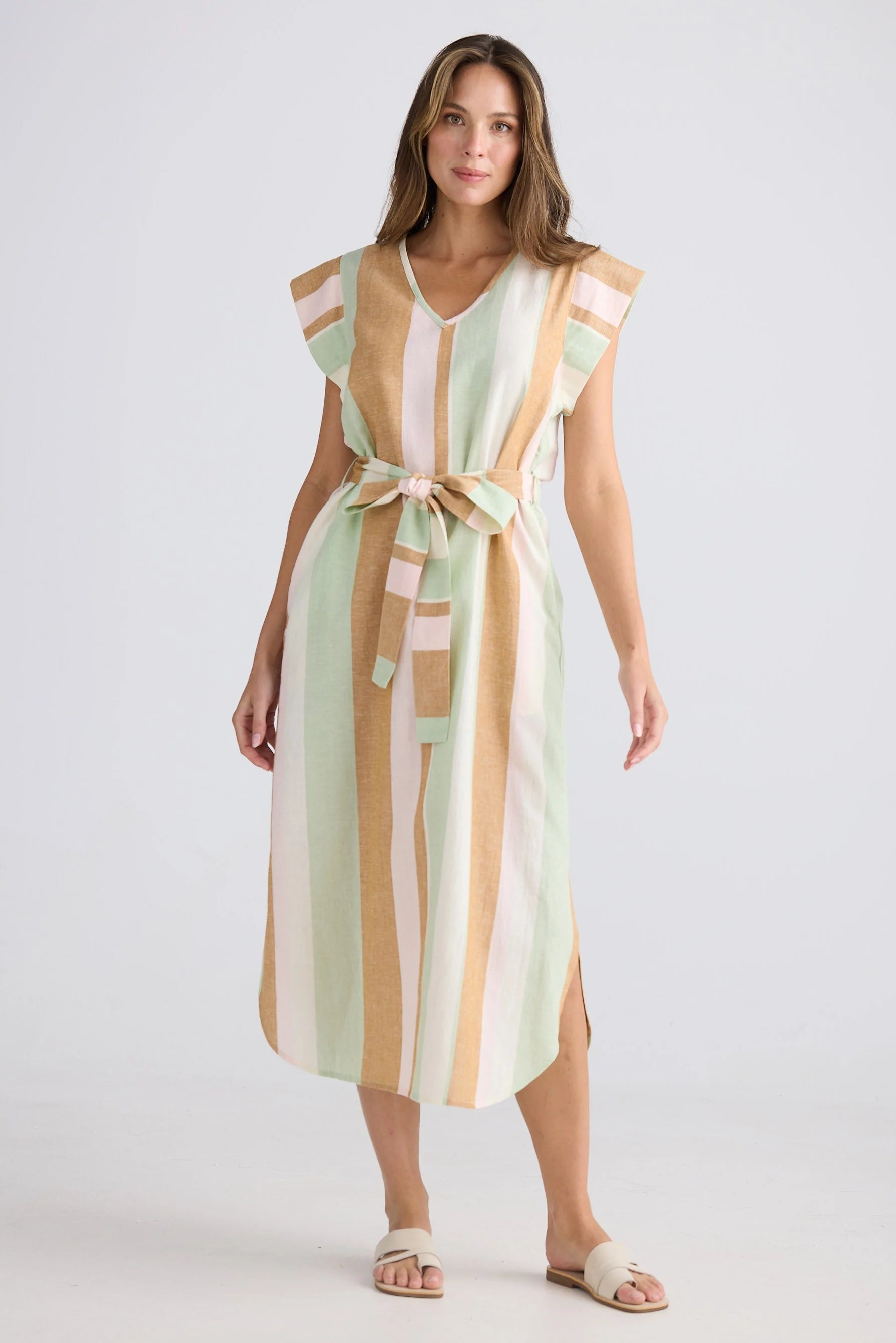 SHANTY Sebou Dress MELON FIELD STRIPE