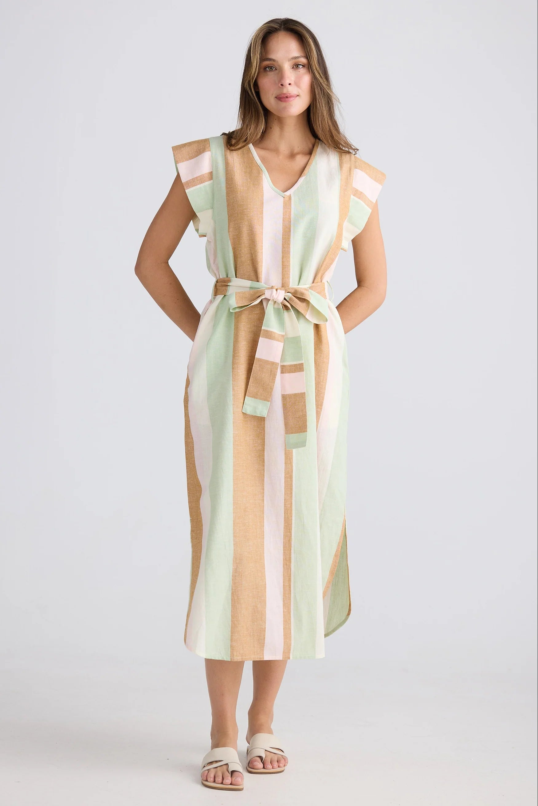 SHANTY Sebou Dress MELON FIELD STRIPE