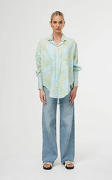 KINNEY Alma Shirt OCEAN BLOOM