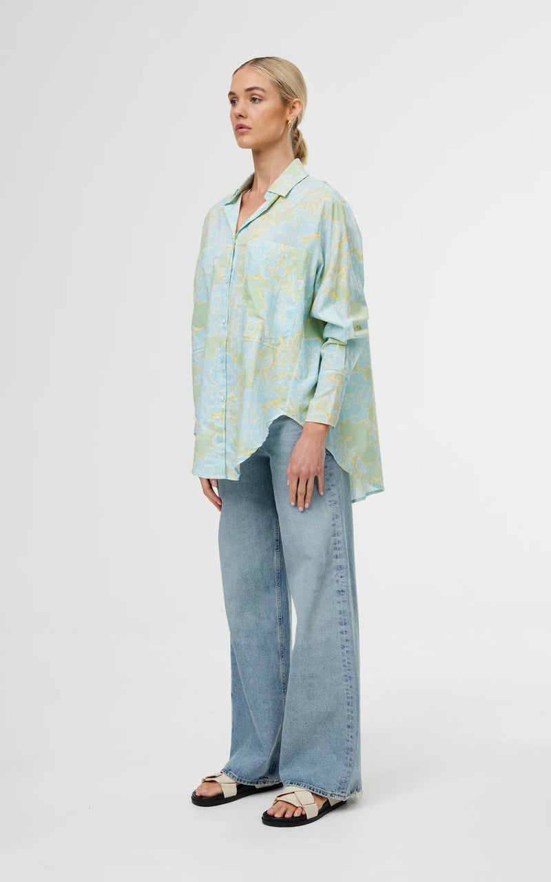 KINNEY Alma Shirt OCEAN BLOOM