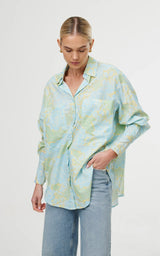 KINNEY Alma Shirt OCEAN BLOOM